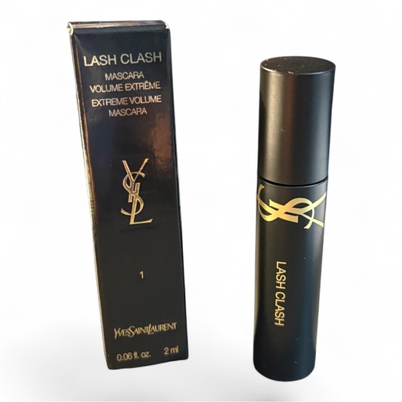 Yves Saint Laurent Other - Yves Saint Laurent Lash Clash Extreme Volume Mascara Black 2 ml Travel Size NIB
